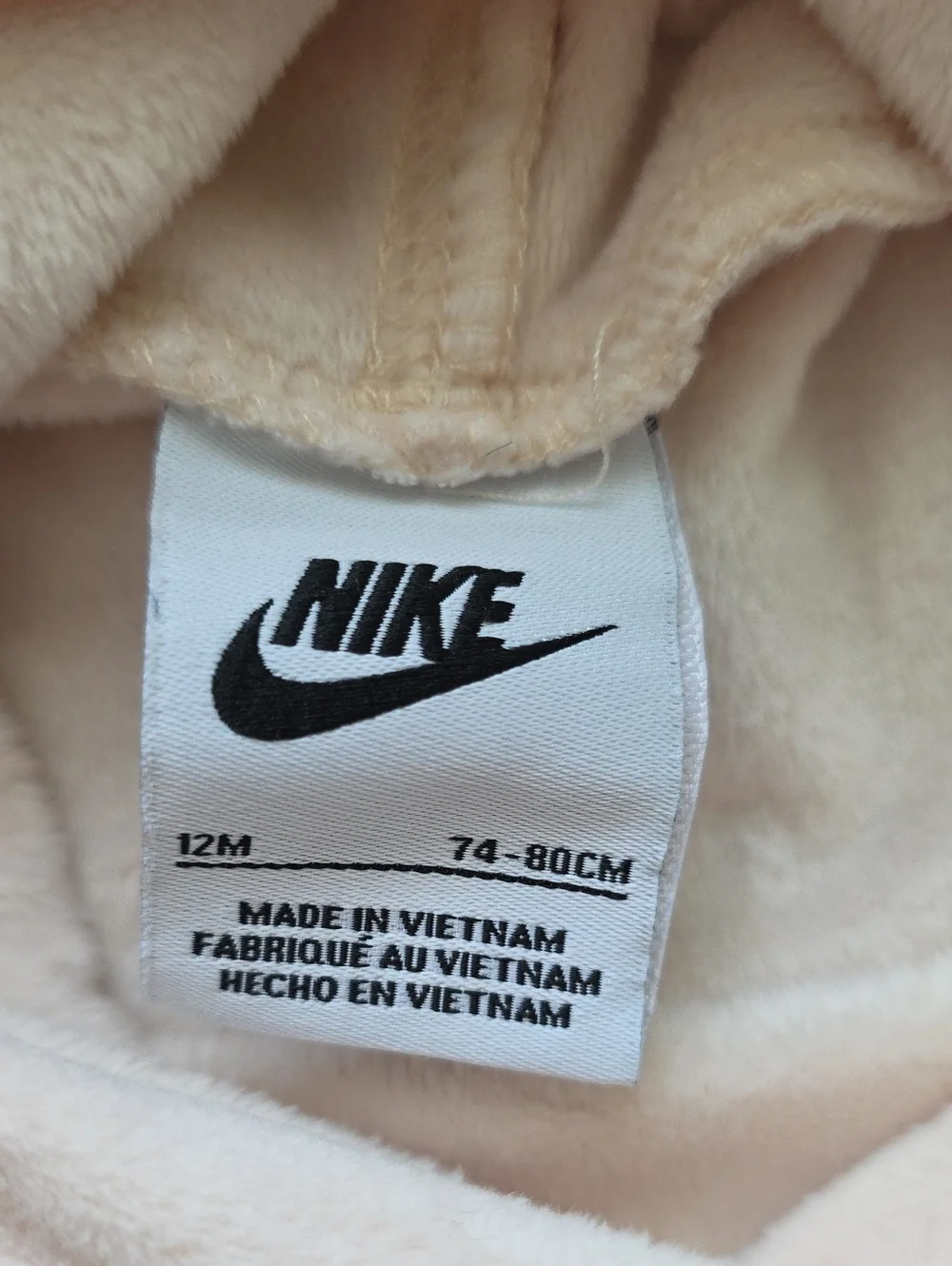 Baby Nike Hoodie with Pink Swoosh